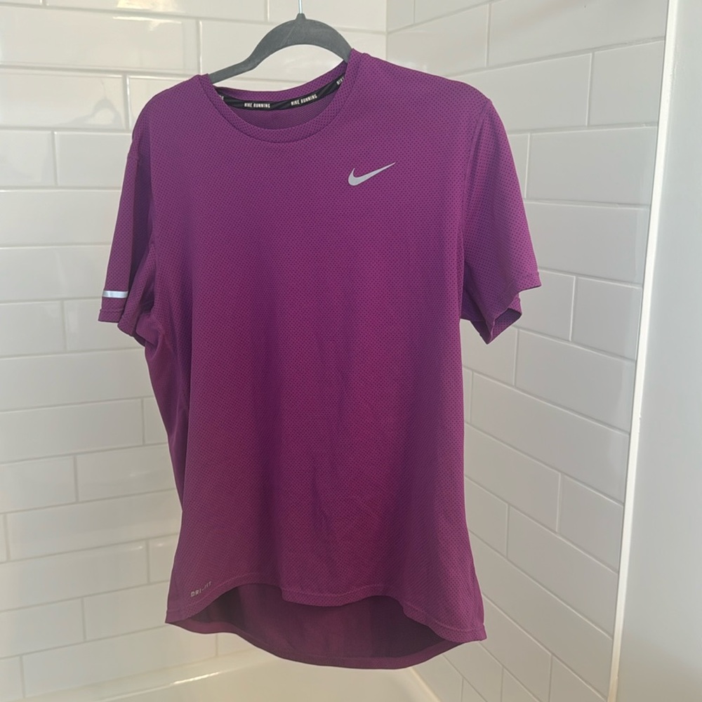 Purple Nike Dri Fit Running Shirt
